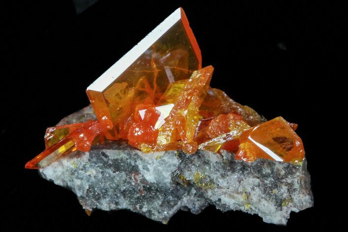 Wulfenite Crystals - Rowley Mine, AZ #76907